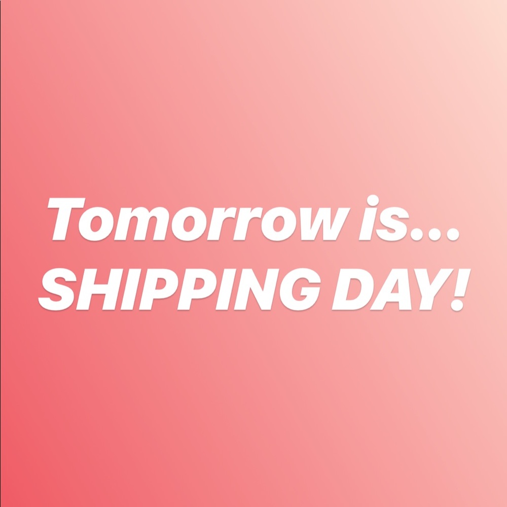 Items will start tracking tomorrow!